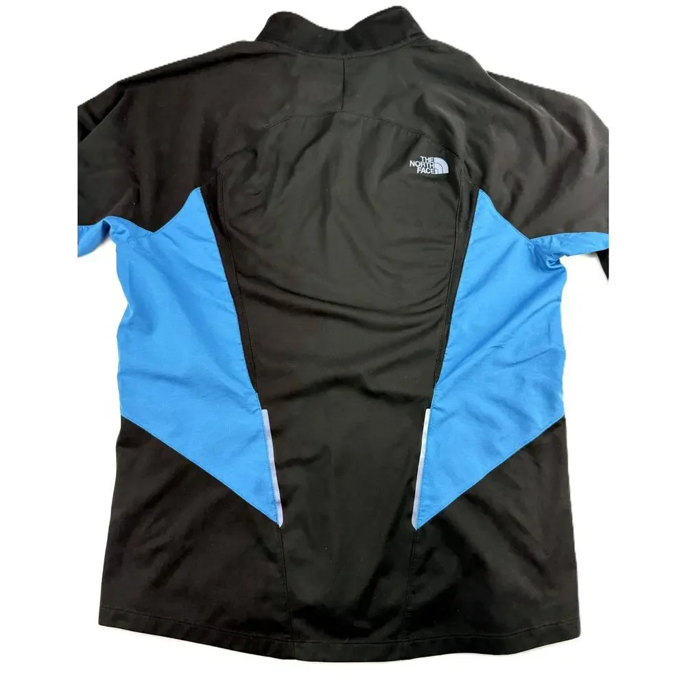The North Face Men’s Lightning Zip In Rain Jacket in Hero Blue/Black. Size M